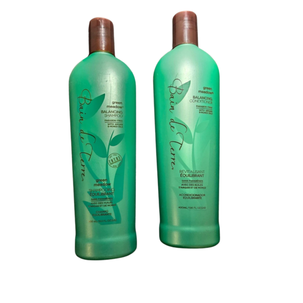 Baño de Tierra, DUO - Shampoo & acondicionador Green Meadow, para cabellos  grasos, 400ml