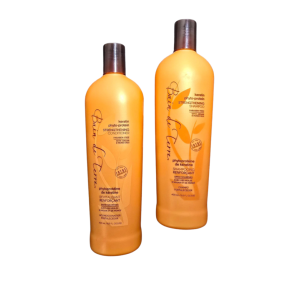 Baño de Tierra, DUO - Shampoo & acondicionador Keratin Phyto-Protein 400ml