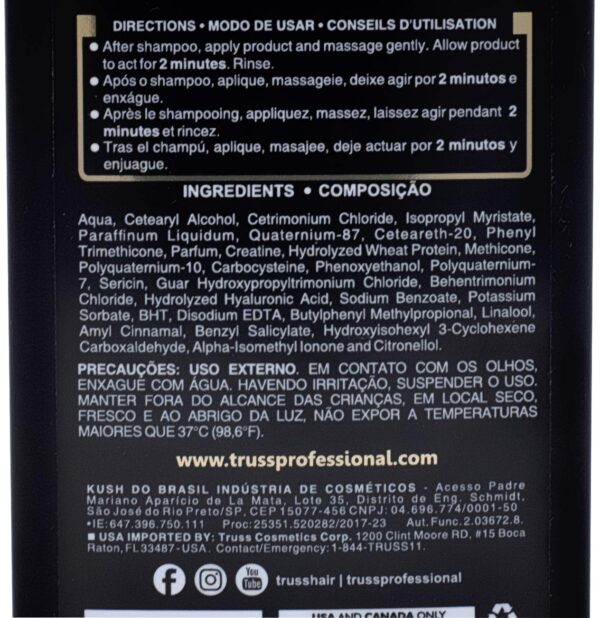 Shampoo y Acondicionador TRUSS Perfect con ácido hialurónico - Imagen 4