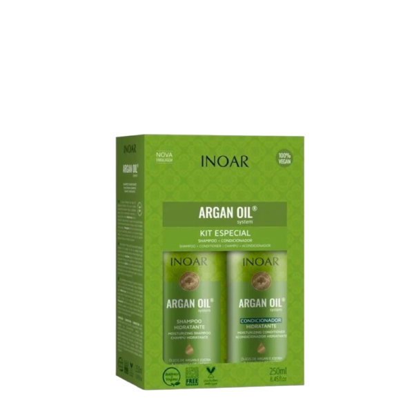 INOAR KIT ARGAN SHAMPOO Y ACONDICIONADOR 250 ML