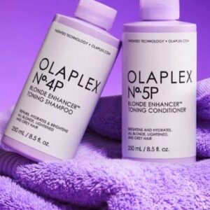 Dúo Olaplex No. 4P y 5P Blonde Enhancer Toning Shampoo 250ml
