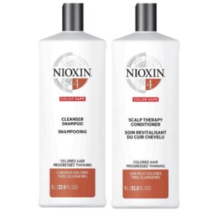 Nioxin 4 Shampoo+Acondicionador 1000ml Cabello Teñido Caida Severa